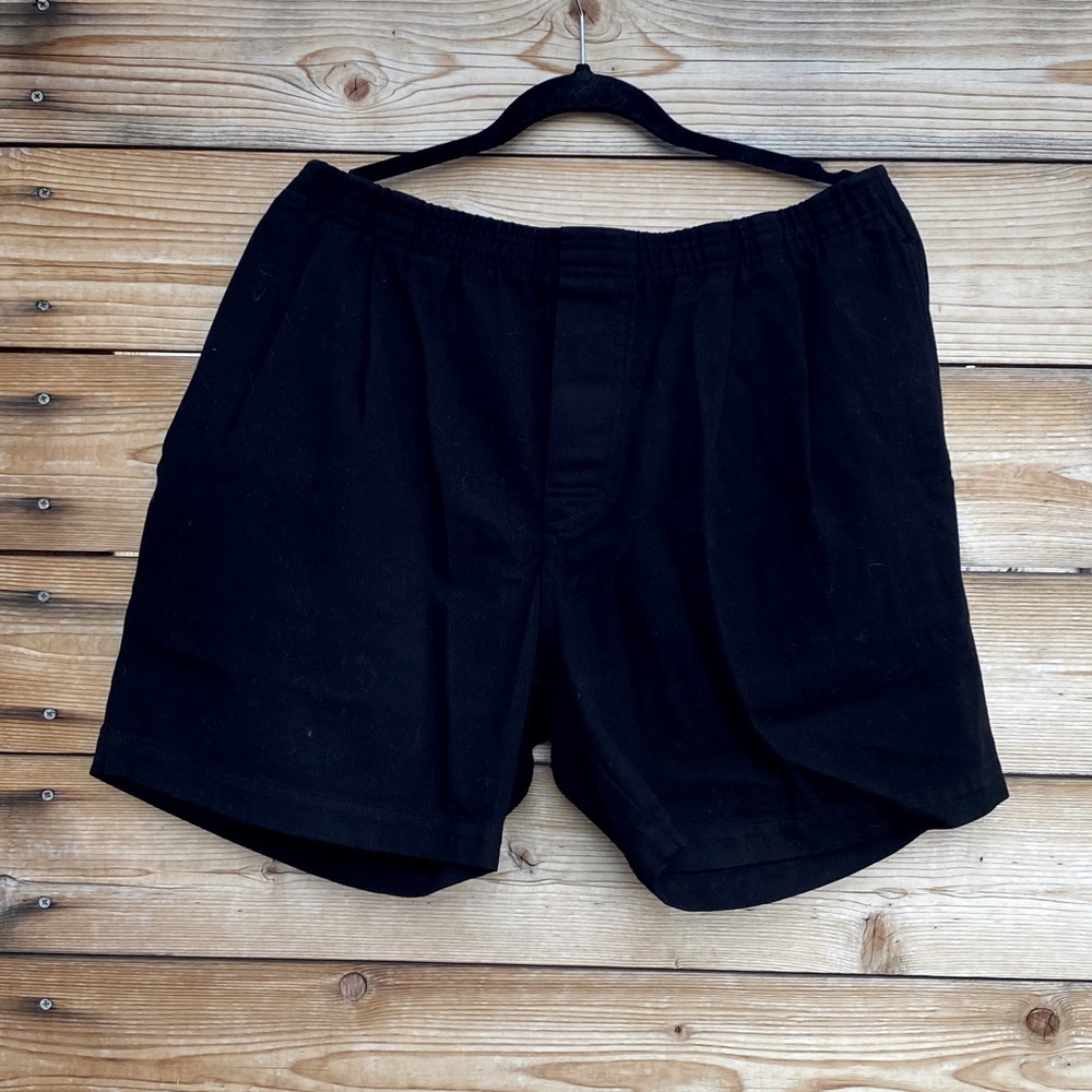 OAK NYC black twill shorts